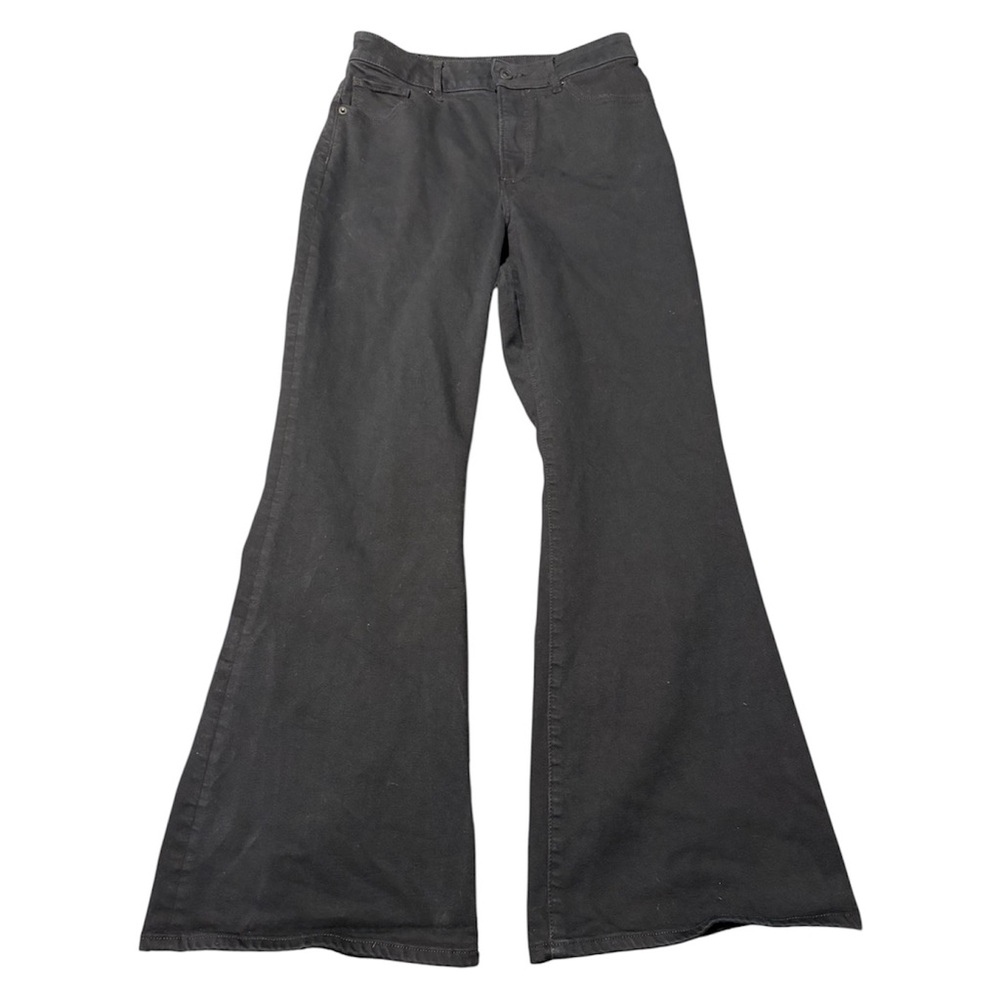 Express Curvy Flare High Rise Black Jeans Size 6